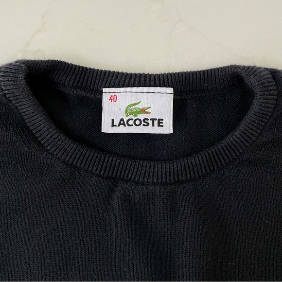 LACOSTE Vintage Cotton Sweater Vest, 40 - Picture 5 of 7